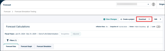 Download button
